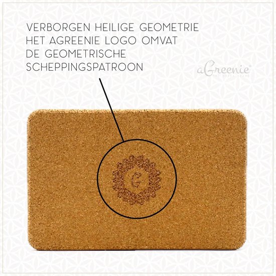 Tunturi Yoga Blok - Yogablok - Kurk 100% natuurlijk