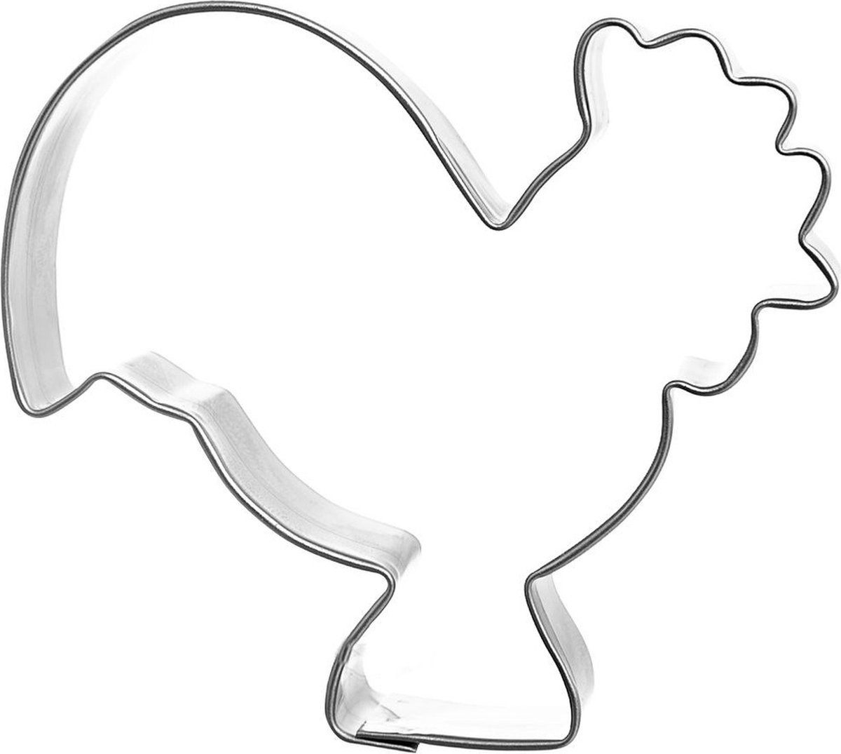 Koekjessnijder Edelstaal Haan 6,5 cm - Vormen - Uitsteekvorm - Cookie - Cutter - Uitsteekvormpjes - Koekjes - Bakken