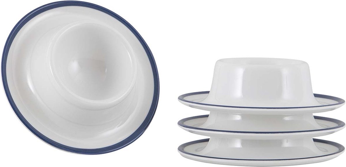Gimex - Linea Line - Eierdop - Blauw - 4 Stuks