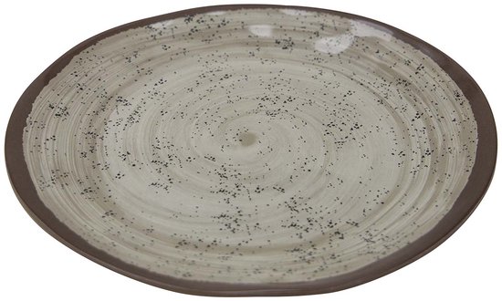 Bo-Camp - Dinerbord - Halo - 4 Stuks - Melamine - Beige van Bo-Camp — afbeelding 3