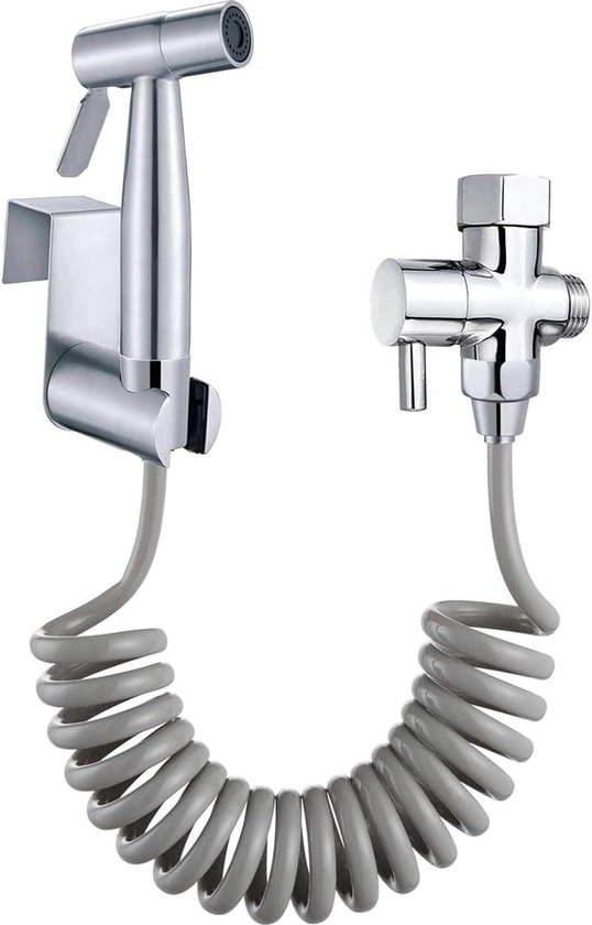 Handheld Bidet Roestvrijstalen Handdouche met 1.5m Slang en Wandhouder, Handheld Bidets Sproeier Kit, Douche Spray Roestvrij Staal Bidet Kit voor Persoonlijke Hygiëne