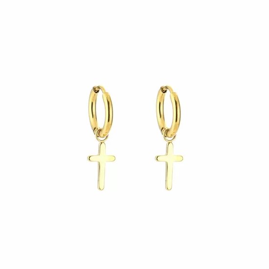 Bijoutheek Boucles d'oreilles pendantes Croix Or