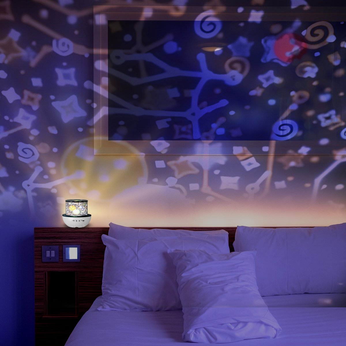 Sterren Projector – Sterrenhemel – Sterrenprojector – Star Projector – Sky Projector – Sterren Lamp – Nachtlampje Kinderen – Slaaptrainer – Night Light – ABS – foto 8