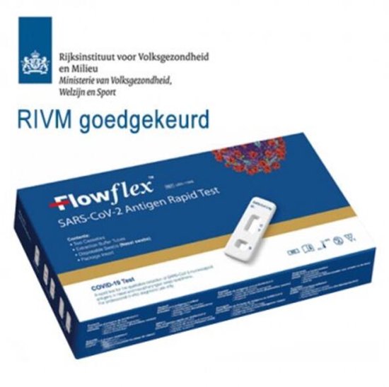 FlowFlex Covid-19 Zelftest – 75 stuks – Voordeelverpakking – RIVM