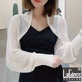 LaGloss® Witte Bolero -Stijlvol, Feestelijk, en Perfect voor Elke Gelegenheid - Vleermuismouwen - zomer - lente - One Size %%