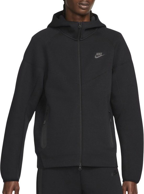 Foto: Nike tech fleece full zip hoodie zwart