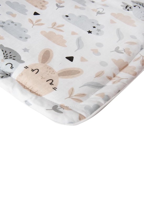 ULLENBOOM maxi cosi deken l Universeel geschikt voor kinderzitjes en babykuipjes in kinderwagens l 0-9 maanden I bosdieren petrol