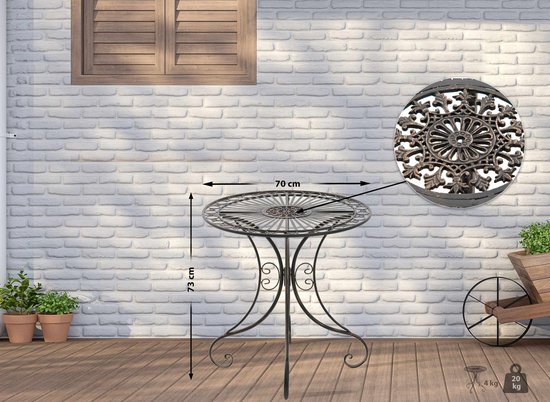 Table de jardin Clp Hari - couleur bronze