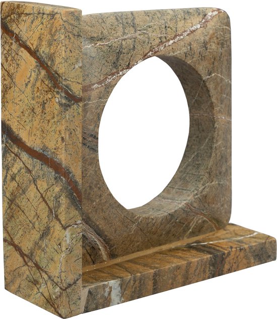 Serre-livres Dutchbone Satpura Marbre Marron - Set de 2