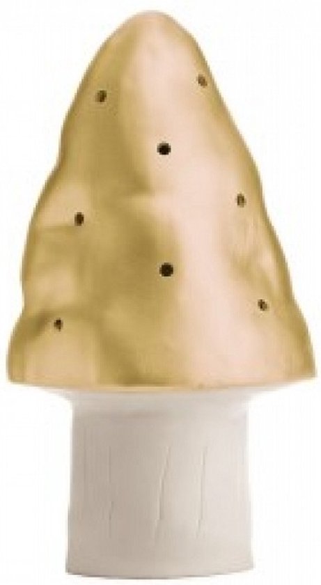 Paddestoel lamp - Egmont Toys - Heico lamp - goud - LED lamp