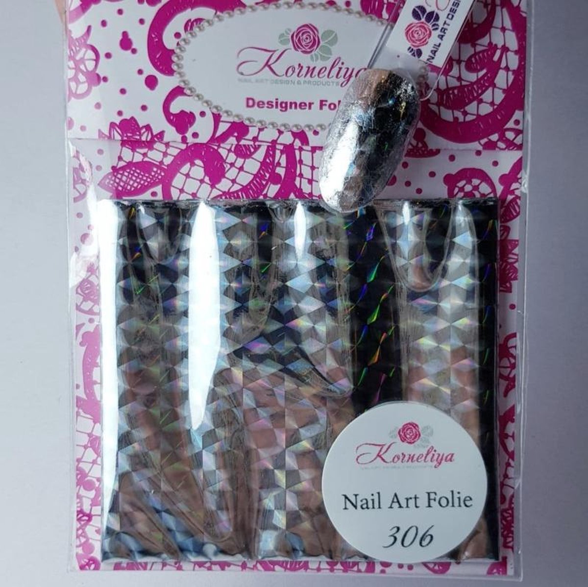 Goedkoopste Korneliya Nailart Folie Holografisch 306