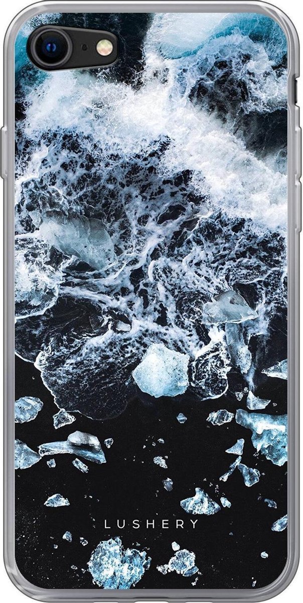 Lushery Hard Case voor iPhone SE (2020) - Crushing Waves