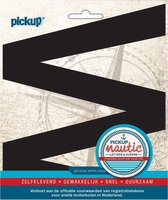 Pickup Nautic plakletter 150mm zwart W - zwart W