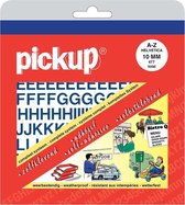 Pickup plakletters boekje Helvetica blauw - 10 mm