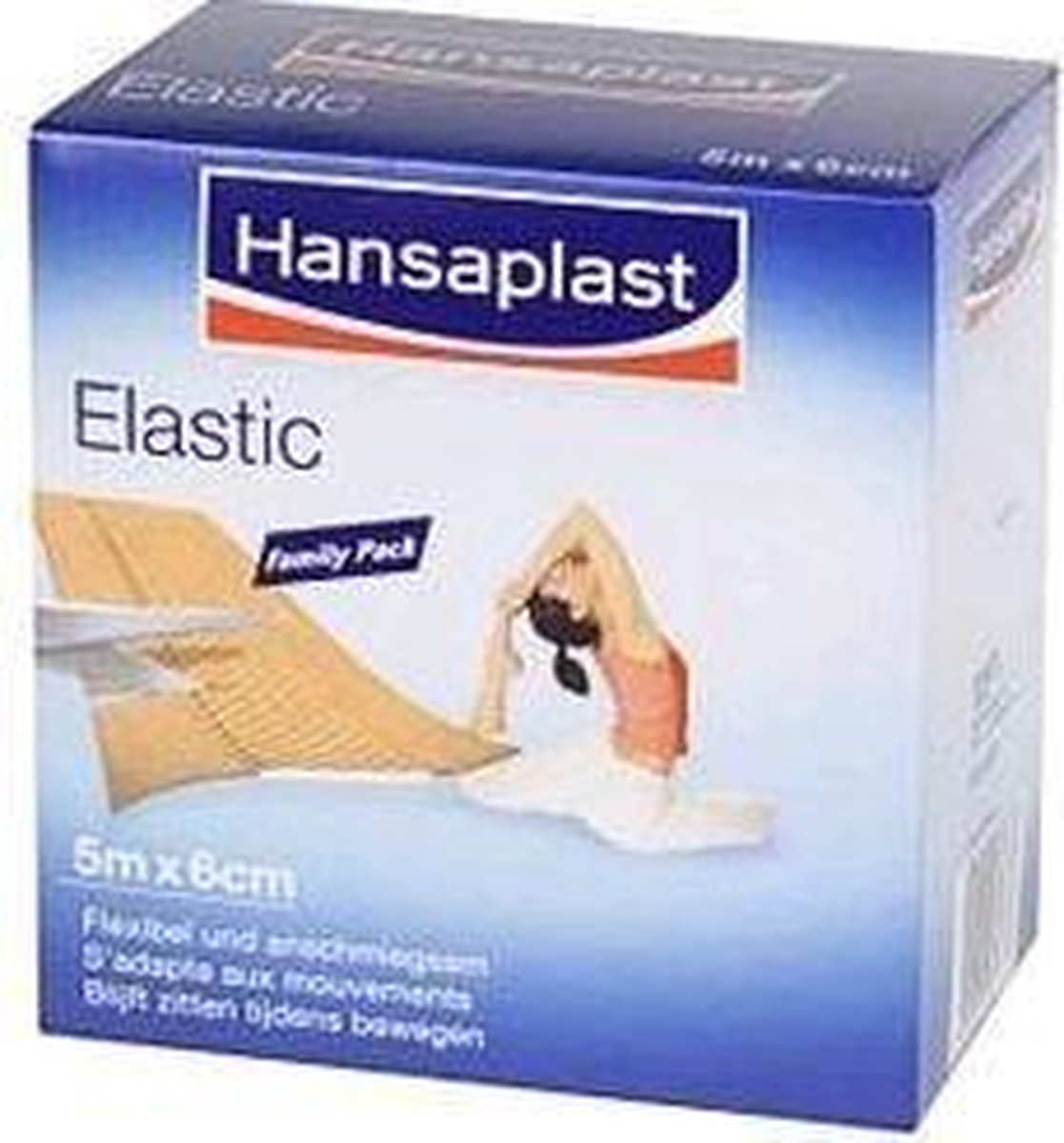 Hansaplast Elastic Family Pack Pleisters - 5m x 6cm | bol.com