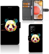 Telefoontas Geschikt voor Samsung Galaxy A42 5G Hoesje ontwerpen Panda Color Sinterklaas Cadeautje
