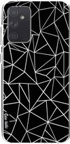 Casetastic Samsung Galaxy A72 (2021) 5G / Galaxy A72 (2021) 4G Hoesje - Softcover Hoesje met Design - Abstraction Outline Print