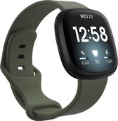 iMoshion Siliconen Smartwatch Bandje voor de Fitbit Versa 3, Fitbit Sense - Groen