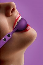 Silicone Ball Gag - Purple - Gags - Discreet verpakt en bezorgd