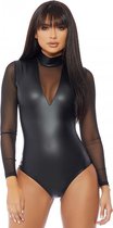 Behave Bodysuit - Black - Maat M/L - Lingerie For Her - black - Discreet verpakt en bezorgd