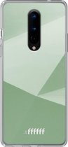OnePlus 8 Hoesje Transparant TPU Case - Fresh Geometric #ffffff