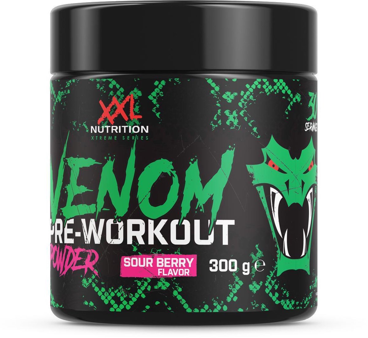 XXL Nutrition Venom Pre Powder - Sour Berry - 30 Doseringen