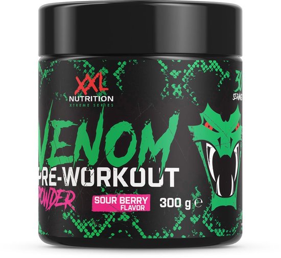 XXL Nutrition Venom Pre Powder Sour Berry 30 Doseringen