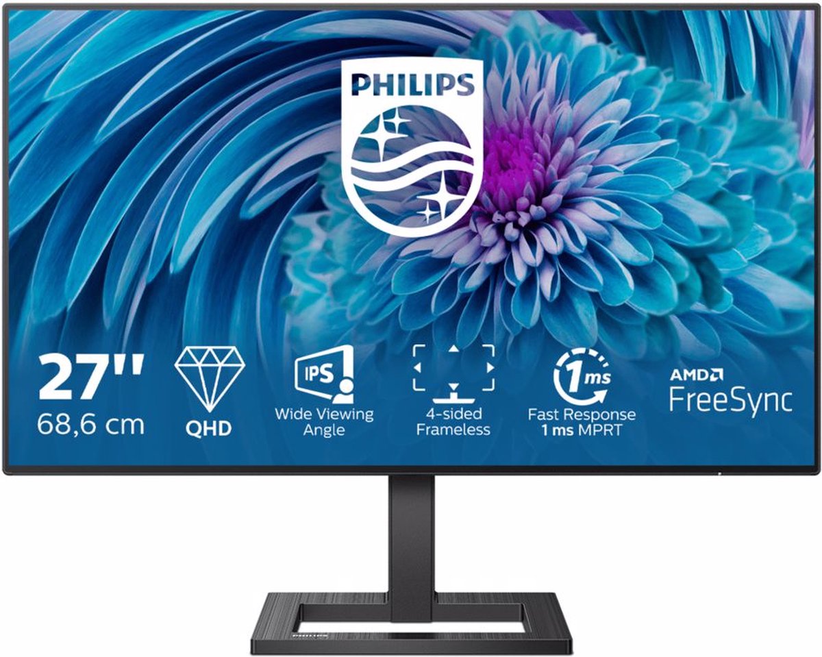 Philips 275E2FAE - QHD IPS Monitor - 27 Inch - Philips