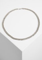 Urban Classics - Necklace With Stones silver one size Ketting - Zilverkleurig