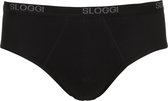 Sloggi Men Basic Midi Heren Slip Met Brede Taille Band Zwart - XXL