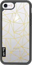 Casetastic Hardcover Apple iPhone 7/8/SE (2020) - Abstraction Outline Gold Transparent