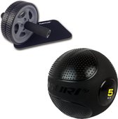 Tunturi - Fitness Set - Trainingswiel - Slam Ball 5 kg