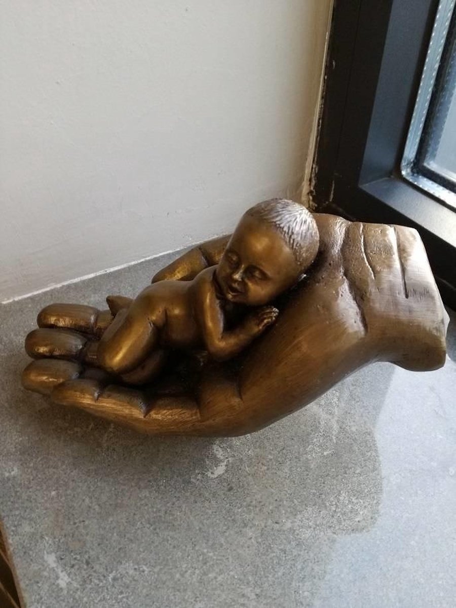 Onderbreking auteursrechten Schatting Baby In Hand Brons | Bronzen Beelden | Bronzen Beeld Van Kinderen | 1 Jaar  Garantie | bol.com