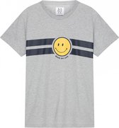 zoe karssen - dames -  smiley stripe tee -  grijze melee - m