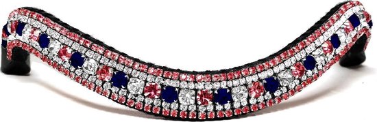 Frontal Strass Crystal & Blue/ Cob