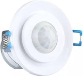 Bewegingssensor - Viron Retrino - Opbouw Rond - Mat Wit - Kunststof - 360° - BES LED