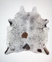 KOELAP Koeienhuid Vloerkleed - Zwartwit Gevlekt Salt & Pepper - 215 x 235 cm - 1003246