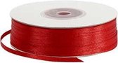 Satijn lint, b: 3 mm, rood, 100m