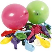 Ballonnen, diverse kleuren, d: 23 cm, rond, 100stuks