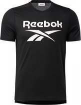 Reebok Workout Supremium Shirt Heren - sportshirts - zwart - maat XL