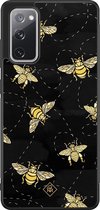 Samsung S20 FE hoesje - Bee yourself | Samsung Galaxy S20 case | Hardcase backcover zwart