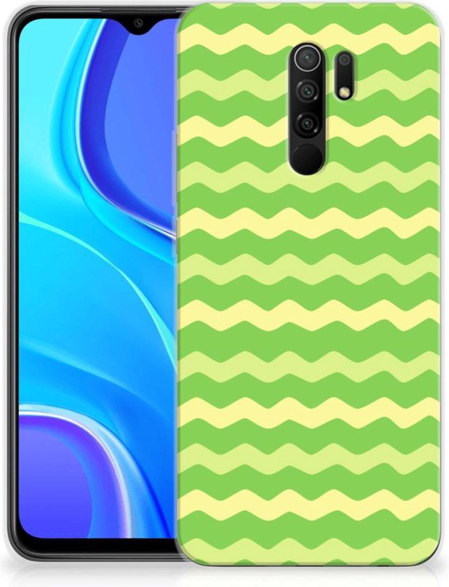 Xiaomi Redmi 9 TPU bumper Waves Green