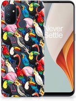 Leuk TPU Backcase OnePlus Nord N100 Telefoon Hoesje Birds