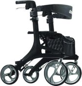 Drive Medical Nitro Carbon | L | Rollator | Zwart