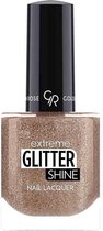 Golden Rose Extreme Glitter Shine Nail Colour - Vernis à ongles Glitter gold 206 - Séchage rapide et brillant