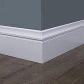 Luxe plint 140x18 -8 stuks- Mooieplinten.nl- Voordelig- Snelle levering - Wit gegrond of afgelakt op kleur