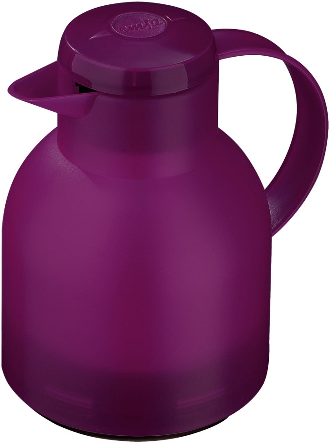 Emsa Samba Thermos 1L Quicktip - Glas, Paars, Lekvrij