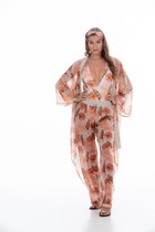 Beach & Resort wear Terry Ray Reina Kimono Orange Leaf One Size