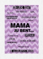Kaart - mama jij bent - Bijbel - Christelijk - Majestic Ally - 6 stuks