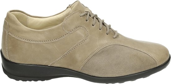 Actiflex 87189 - Dames veterschoenen - Kleur: Wit/beige - Maat: 37.5